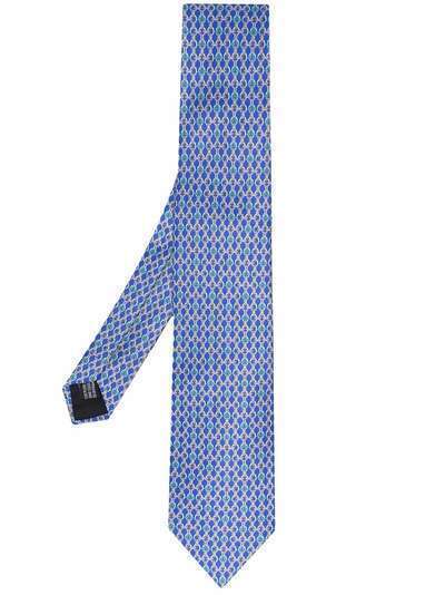LANVIN шелковый галстук с узором