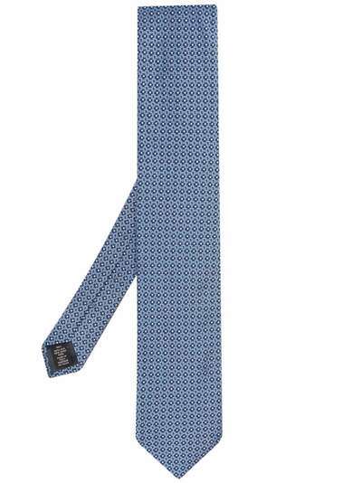 Ermenegildo Zegna шелковый галстук с геометричным узором