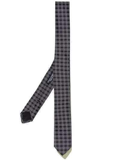 Dolce & Gabbana шелковый галстук в клетку