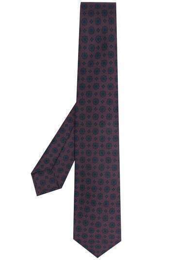 Barba floral-print silk tie