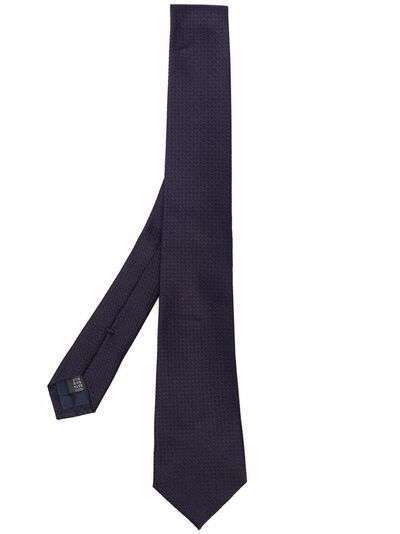 Tagliatore фактурный галстук с узором в елочку