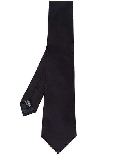 Emporio Armani шелковый галстук с заостренным кончиком