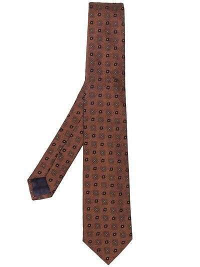 Tagliatore шелковый галстук с вышивкой