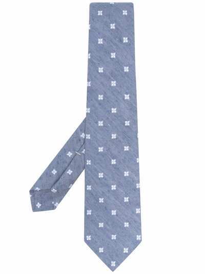 Kiton галстук с вышивкой