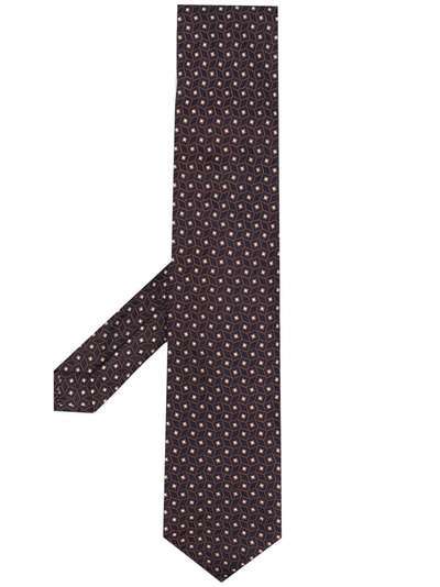 Corneliani галстук с геометричным узором