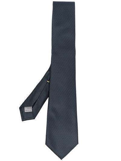 Canali шелковый галстук с вышивкой