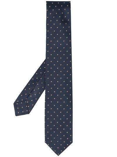 Barba галстук с геометричной вышивкой