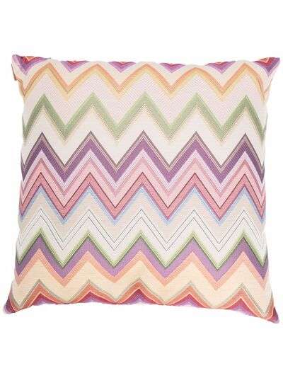 Missoni Home подушка с узором зигзаг