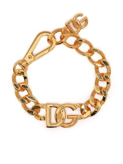 Dolce & Gabbana цепочный браслет с логотипом