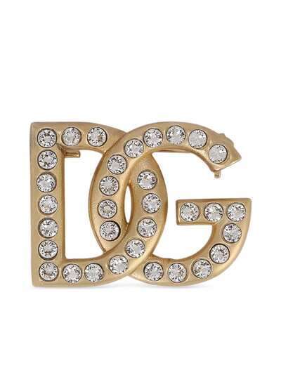Dolce & Gabbana брошь с кристаллами