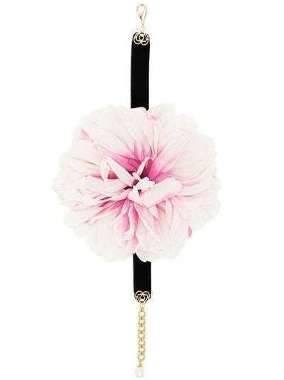 Dolce & Gabbana колье чокер с цветочной аппликацией