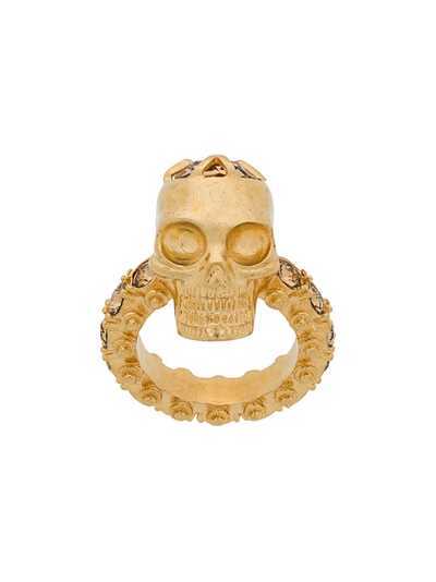 Alexander McQueen кольцо с черепом