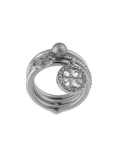 Tory Burch кольцо Miller с жемчугом и кристаллами