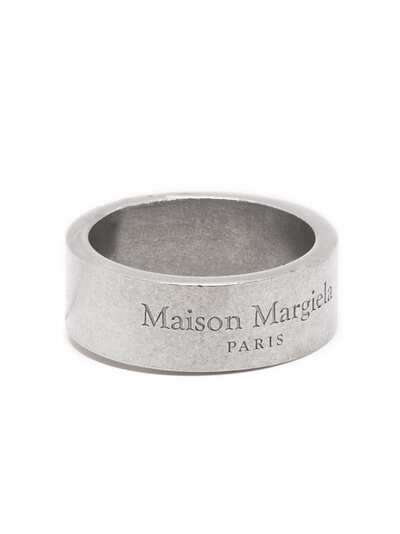 Maison Margiela серебряное кольцо с логотипом