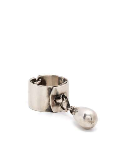 Ann Demeulemeester серебряное кольцо с декоративным жемчугом