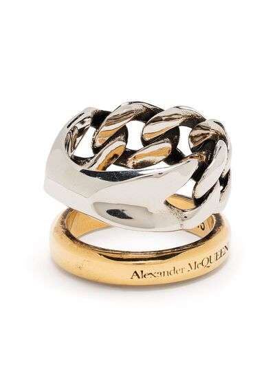 Alexander McQueen двойное кольцо