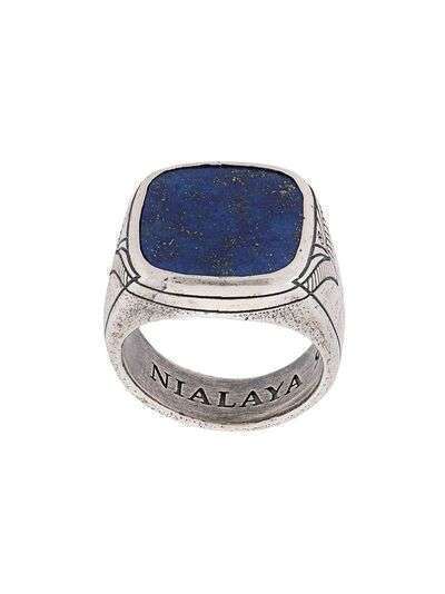 Nialaya Jewelry кольцо с гравировкой