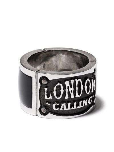 Stephen Webster кольцо London Calling с ониксом и эмалью