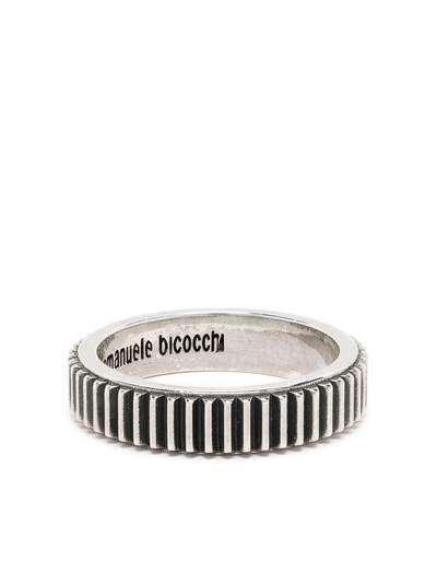 Emanuele Bicocchi фактурное кольцо в полоску