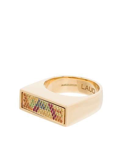 LAUD кольцо Augmented Aspect из желтого золота с бриллиантами