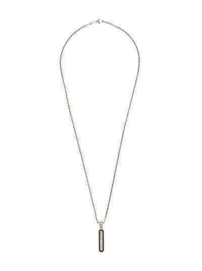 John Hardy MEN's Classic Chain Silver Pendant on 2.7mm Box Chain Necklace, Size 26