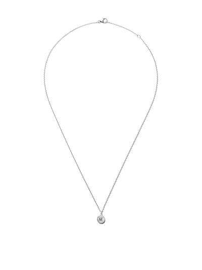 De Beers Jewellers 18kt white gold My First De Beers Aura diamond pendant necklace