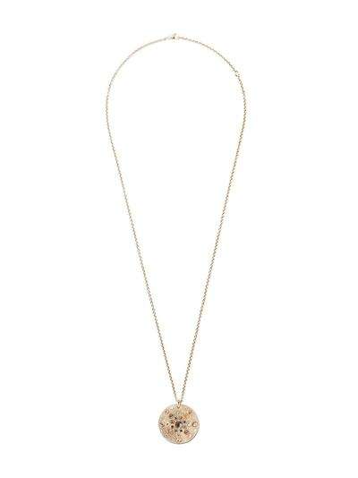 De Beers Jewellers 18kt yellow gold Talisman 10 Medal diamond small necklace