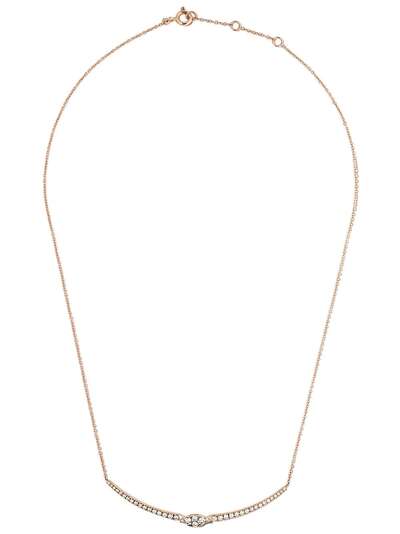 AS29 18kt rose gold Mye diamond necklace