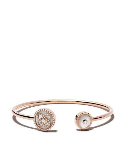 De Beers Jewellers браслет-бэнгл Enchanted Lotus из розового золота с бриллиантами