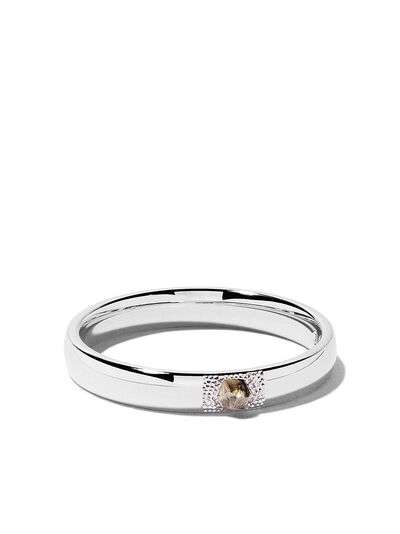 De Beers Jewellers 18kt white gold Talisman diamond 3mm band