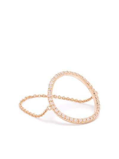 Djula кольцо Big Circle из розового золота с бриллиантами