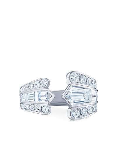 KWIAT кольцо Cascade из белого золота с бриллиантами