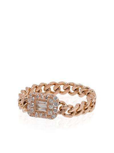 SHAY кольцо из розового золота с бриллиантами