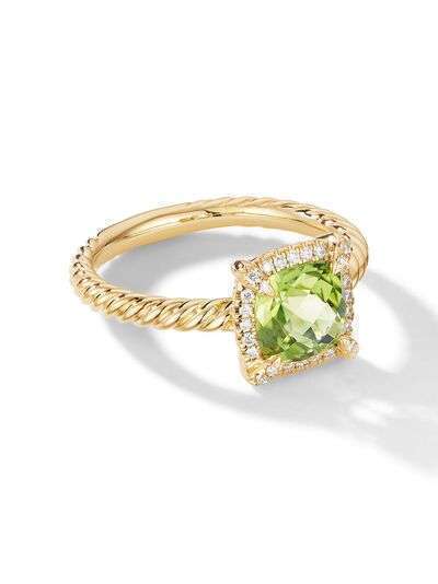 David Yurman золотое кольцо Petite Chatelaine с бриллиантами