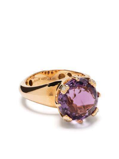 Pasquale Bruni кольцо Sissi из розового золота с бриллиантом и аметистом
