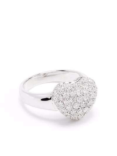 LEO PIZZO кольцо Amore из белого золота с бриллиантами