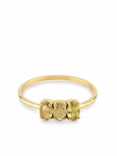 Gfg Jewellery кольцо Dumon из желтого золота с сапфиром