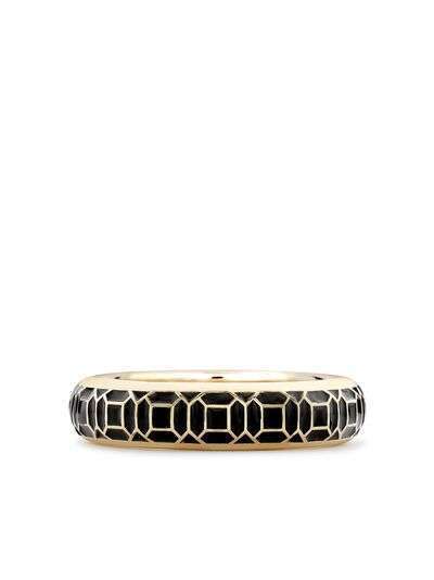 Pragnell эмалированное кольцо Revival из желтого золота