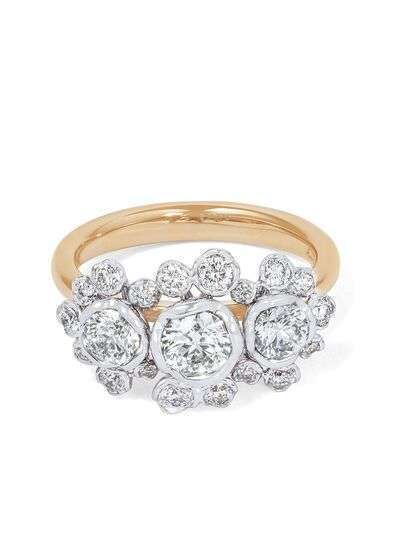 Annoushka кольцо из белого и желтого золота с бриллиантами