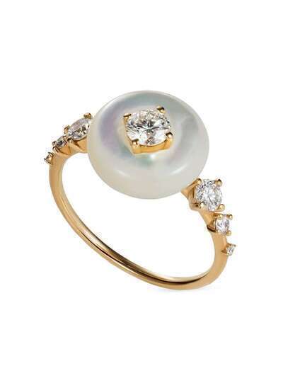 Fernando Jorge кольцо Orbit из желтого золота с бриллиантами