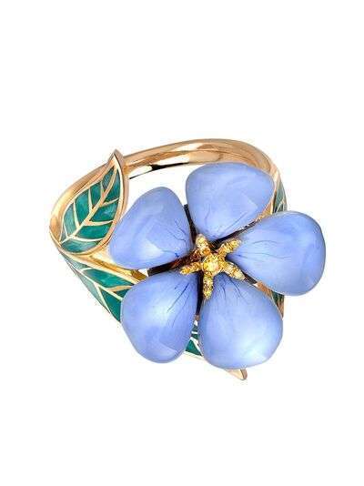 Pragnell кольцо Wildflower из белого золота с бриллиантами