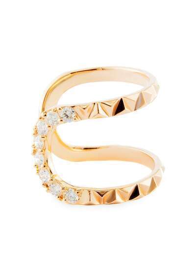 Alessa кольцо Eruption из розового золота с бриллиантами