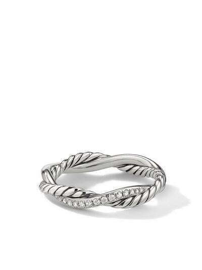 David Yurman кольцо Infinity из серебра с бриллиантами