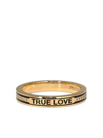 Foundrae кольцо из желтого золота с бриллиантами