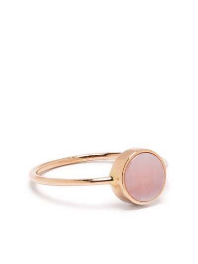 GINETTE NY кольцо Mini Ever из розового золота с перламутром