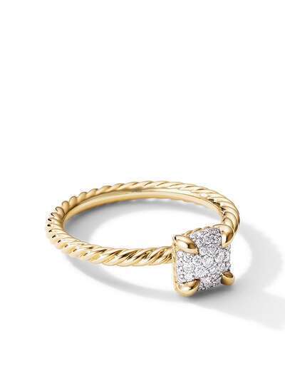 David Yurman кольцо Chatelaine из желтого золота с бриллиантом