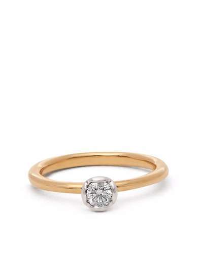 Annoushka кольцо из желтого и белого золота с бриллиантом