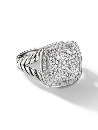David Yurman серебряное кольцо Albion с бриллиантами