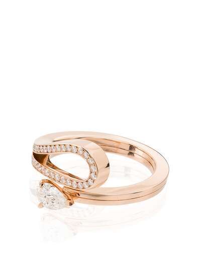Repossi кольцо Serti Inversé из розового золота с бриллиантом