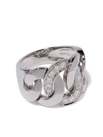 LEO PIZZO кольцо Groumette из белого золота с бриллиантами